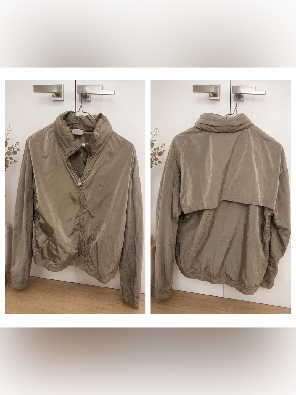 Kith Olive-Taupe Lightweight Bomber Jacket